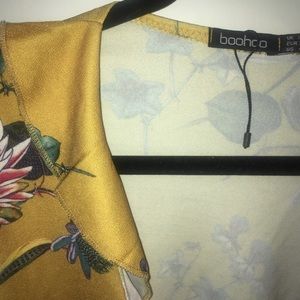 boo hoo floral long sleeve top
